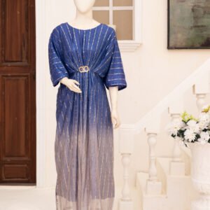 Moonlight Double Shade Kaftan Royal Blue