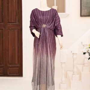 Moonlight Double Shade Kaftan Dark Purple