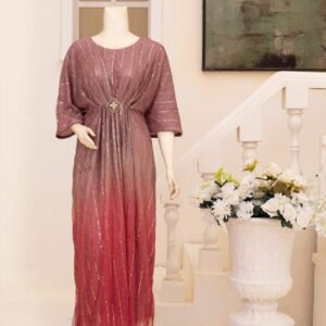 Moonlight Double Shade Kaftan Light Dark Pink