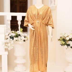 Moonlight Sequence Kaftan Golden