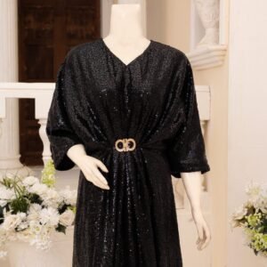Moonlight Sequence Kaftan Black